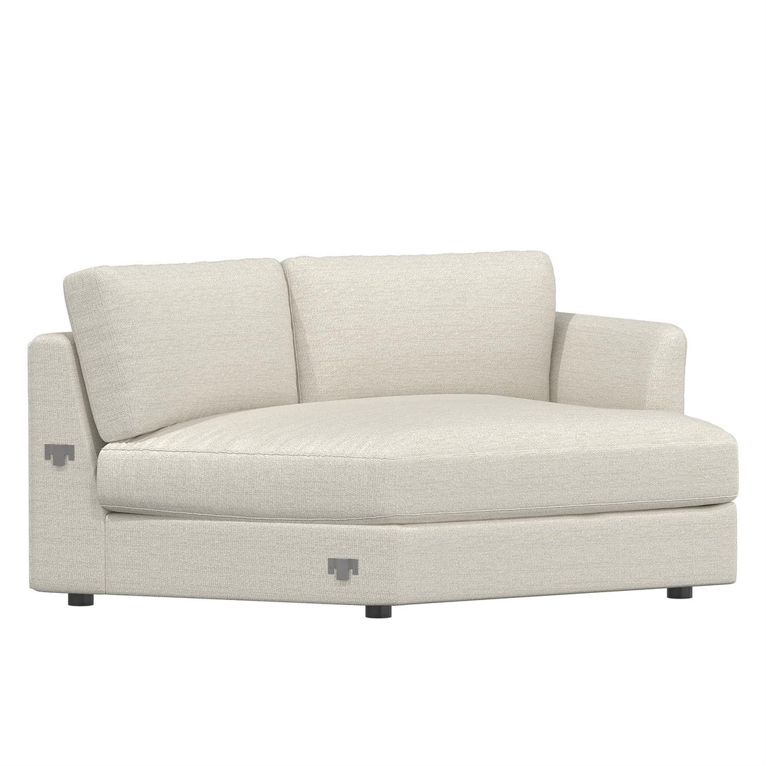 Sydney Fabric Chaise Without Pillows-Bernhardt-BHDT-B9438Y-Chaise LoungesLeft Arm-5-France and Son