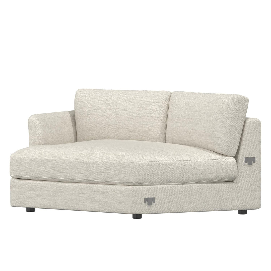 Sydney Fabric Chaise Without Pillows-Bernhardt-BHDT-B9438Y-Chaise LoungesLeft Arm-1-France and Son