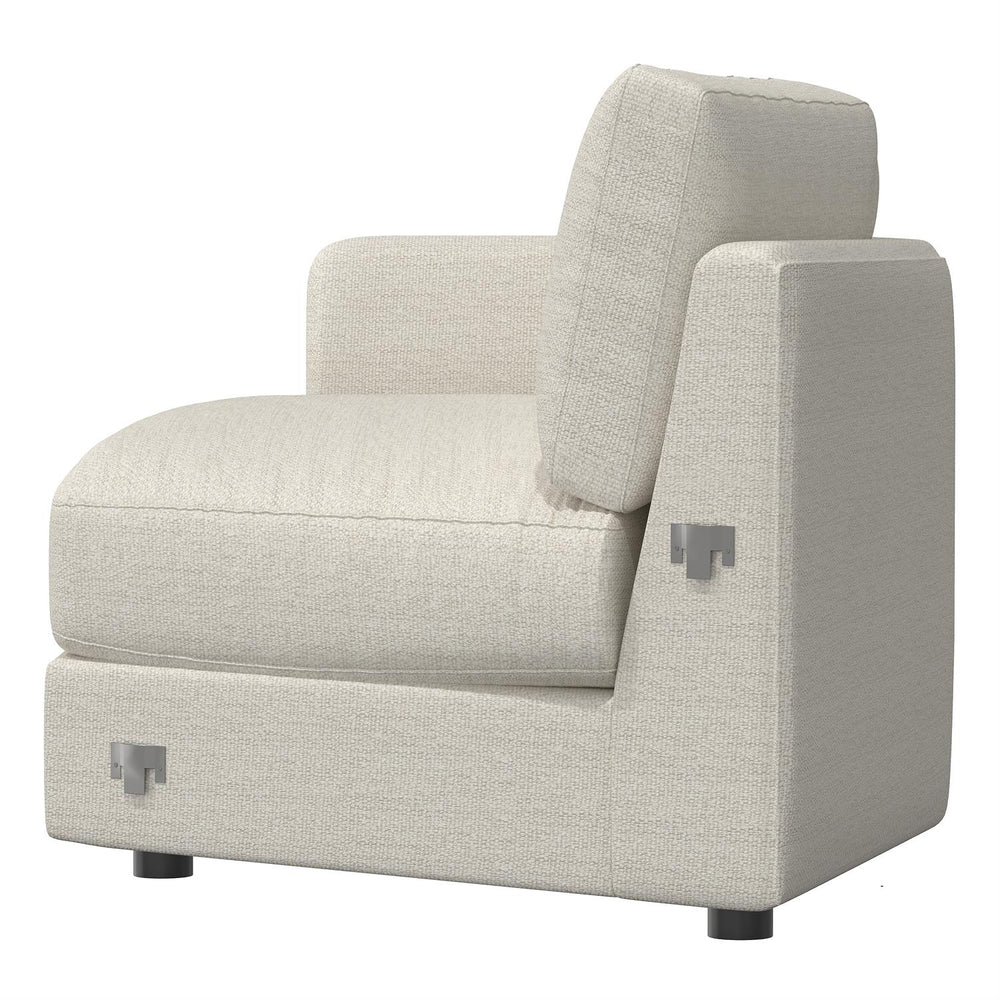 Sydney Fabric Chaise Without Pillows-Bernhardt-BHDT-B9438Y-Chaise LoungesLeft Arm-2-France and Son