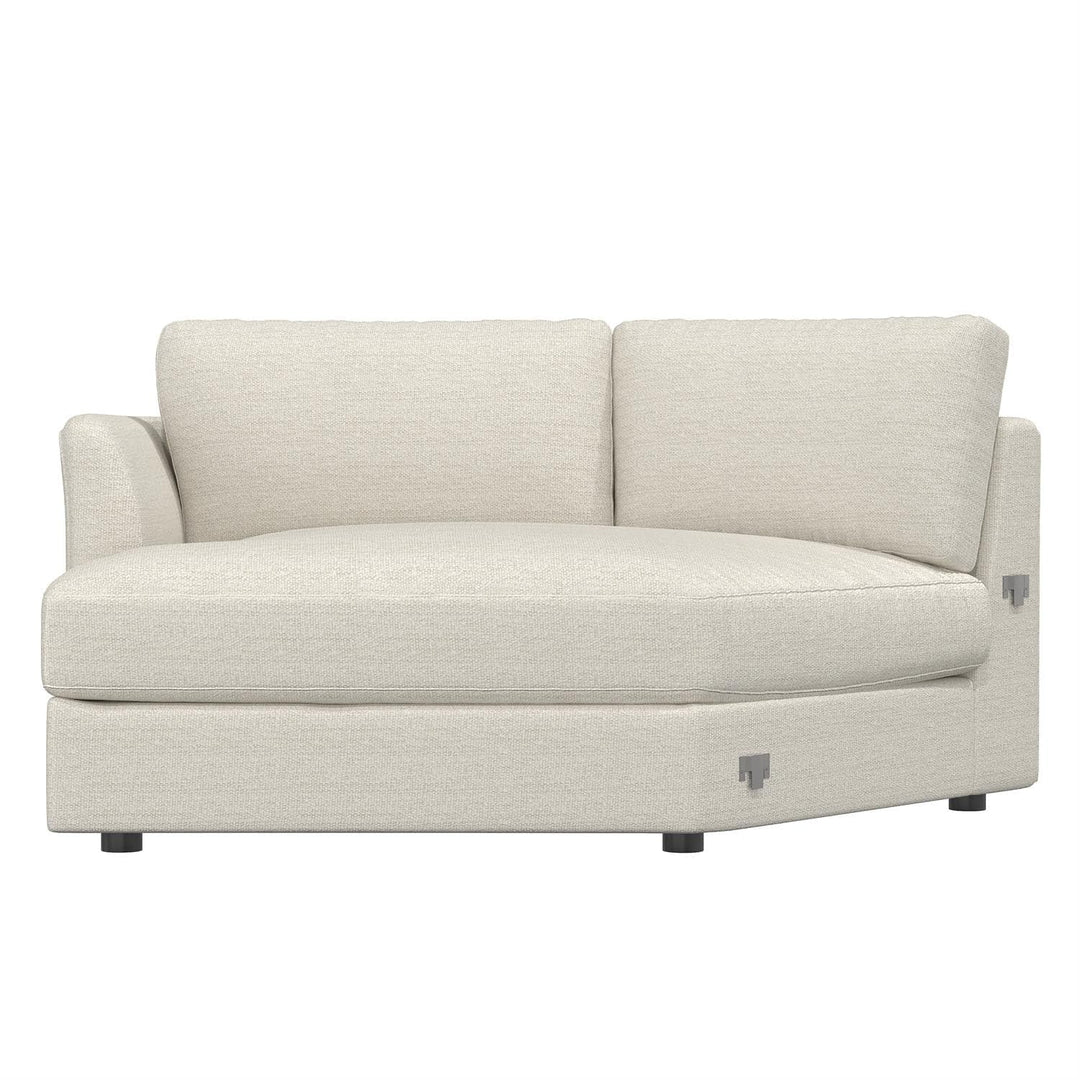 Sydney Fabric Chaise Without Pillows-Bernhardt-BHDT-B9438Y-Chaise LoungesLeft Arm-3-France and Son