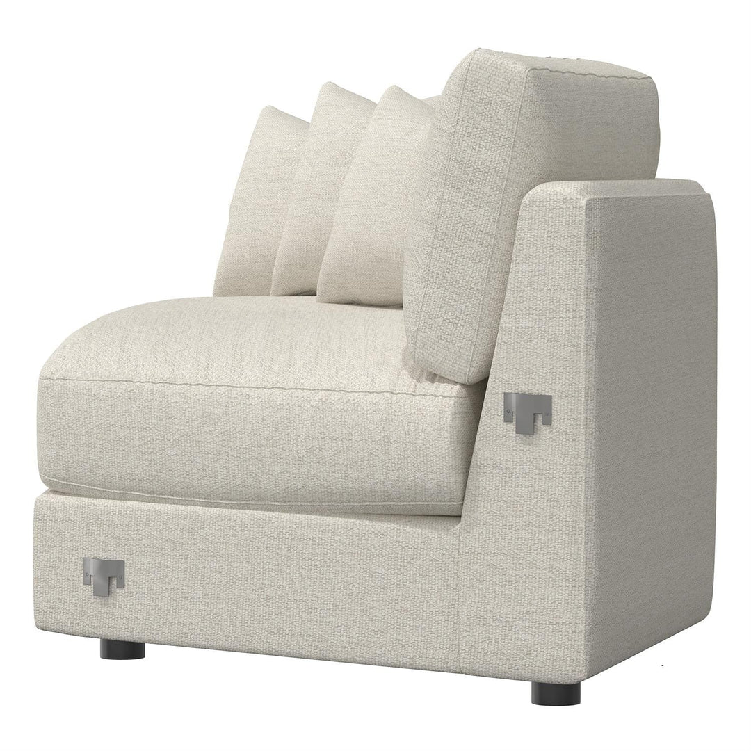 Sydney Fabric Chaise Without Pillows-Bernhardt-BHDT-B9438Y-Chaise LoungesLeft Arm Without Pillows-12-France and Son