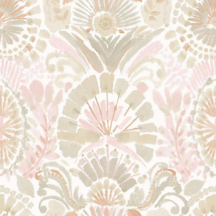 Bohemia Peel and Stick Wallpaper-Tempaper & Co.-Tempaper-BH16006-Wall PaperWandering Rose-1-France and Son