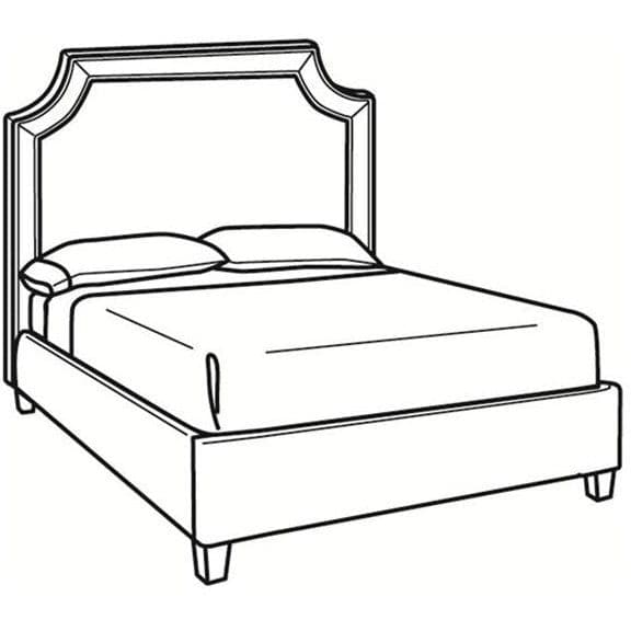 Carson BK200-S King Bed-CR LAINE-CRLAINE-BK200-S-BedsShort King Bed (80W)-1-France and Son