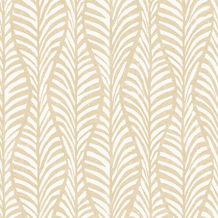 Block Print Leaves Peel And Stick Wallpaper-Tempaper & Co.-Tempaper-BL16009-Wall PaperWhite Clay-16-France and Son