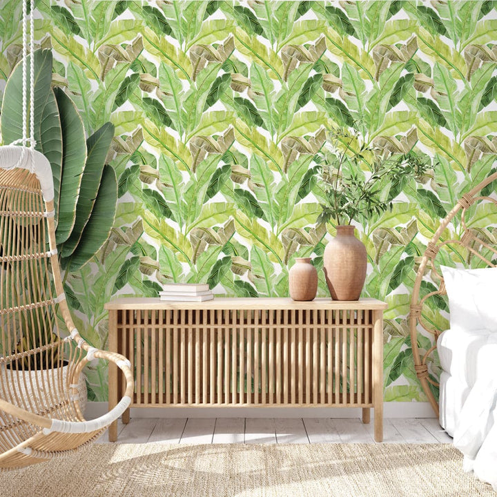 Bahama Palm Peel And Stick Wallpaper-Tempaper & Co.-Tempaper-BP15220-DecorKey Lime-3-France and Son