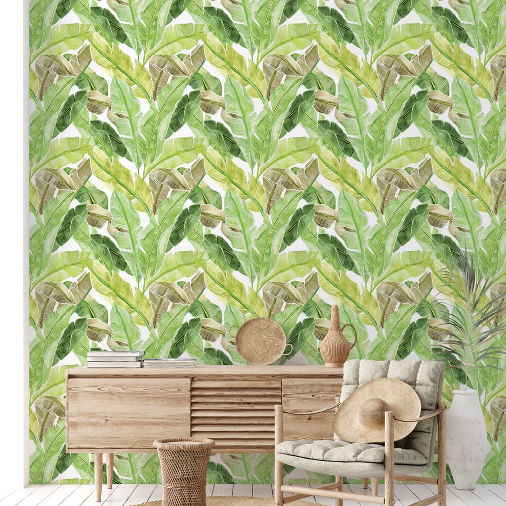 Bahama Palm Peel And Stick Wallpaper-Tempaper & Co.-Tempaper-BP15220-DecorKey Lime-5-France and Son