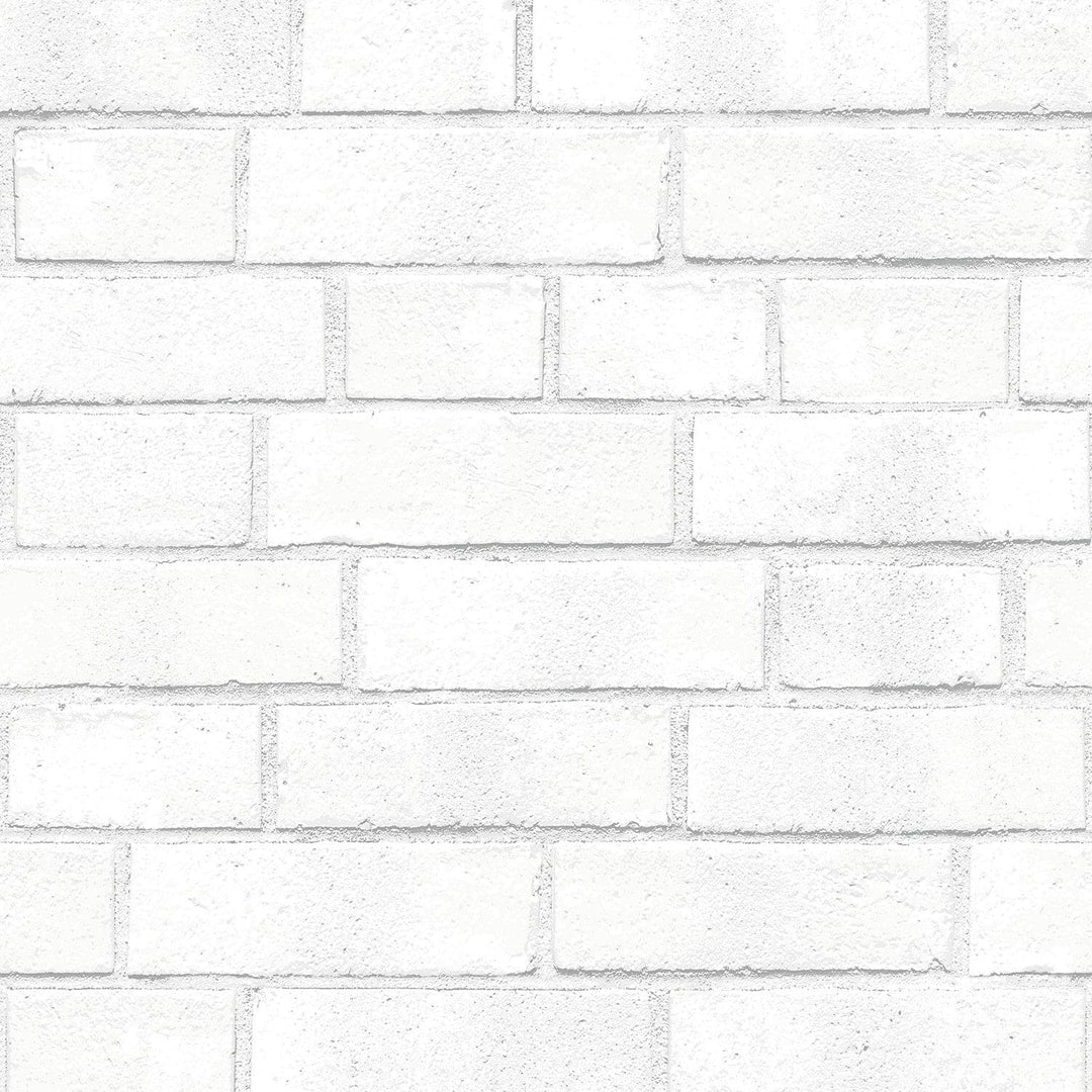 Brick Peel And Stick Wallpaper-Tempaper & Co.-Tempaper-BR556-Wall PaperWhite Brick-5-France and Son