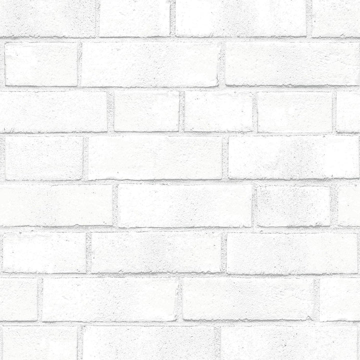 Brick Peel And Stick Wallpaper-Tempaper & Co.-Tempaper-BR556-Wall PaperWhite Brick-5-France and Son