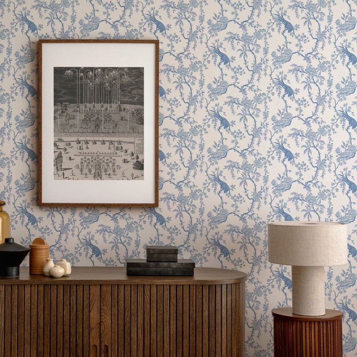 Birdsong Wallpaper-Mitchell Black-MITCHB-WC404-1-PM-10-Wall PaperPatterns Walnut-Premium Matte Paper-6-France and Son