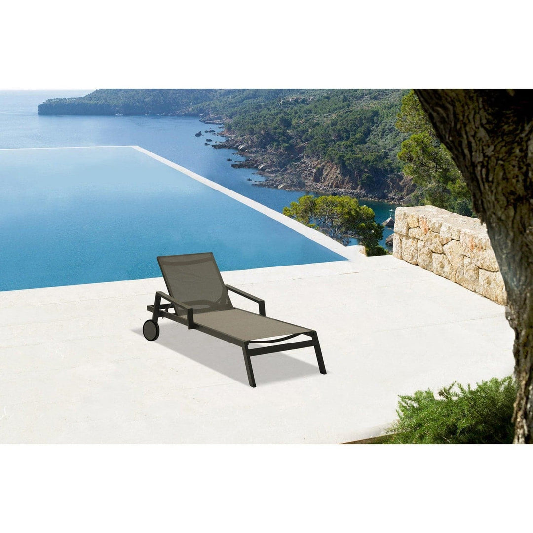 Bondi Outdoor Chaise-Whiteline Modern Living-WHITELINE-CL1534-GRY-Outdoor Lounge ChairsGrey-5-France and Son