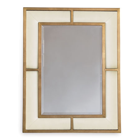 Bedford Gold Mirror Com Fabric-Port 68-PORT-COM-272-01-Mirrors-1-France and Son
