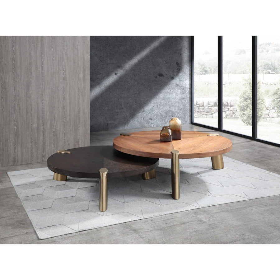 Mimeo Coffee Table-Whiteline Modern Living-WHITELINE-CT1657L-WLT-Coffee TablesWalnut-1-France and Son