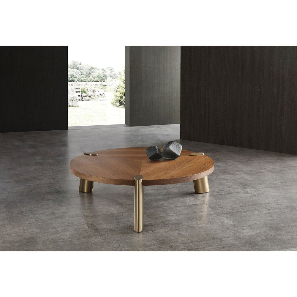 Mimeo Coffee Table-Whiteline Modern Living-WHITELINE-CT1657L-WLT-Coffee TablesWalnut-2-France and Son