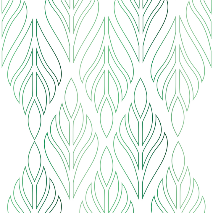 Deco Palm Wallpaper-Mitchell Black-MITCHB-WC-BB-DP-G-PM-10-Wall DecorPatterns Green-Premium Matte Paper-5-France and Son