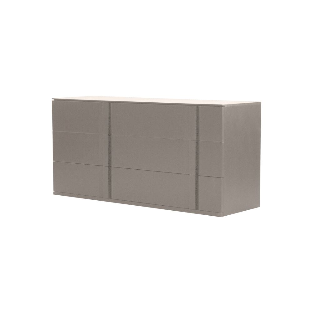 Carbon Double Dresser Stone Matte / Soft Closing Drawers
