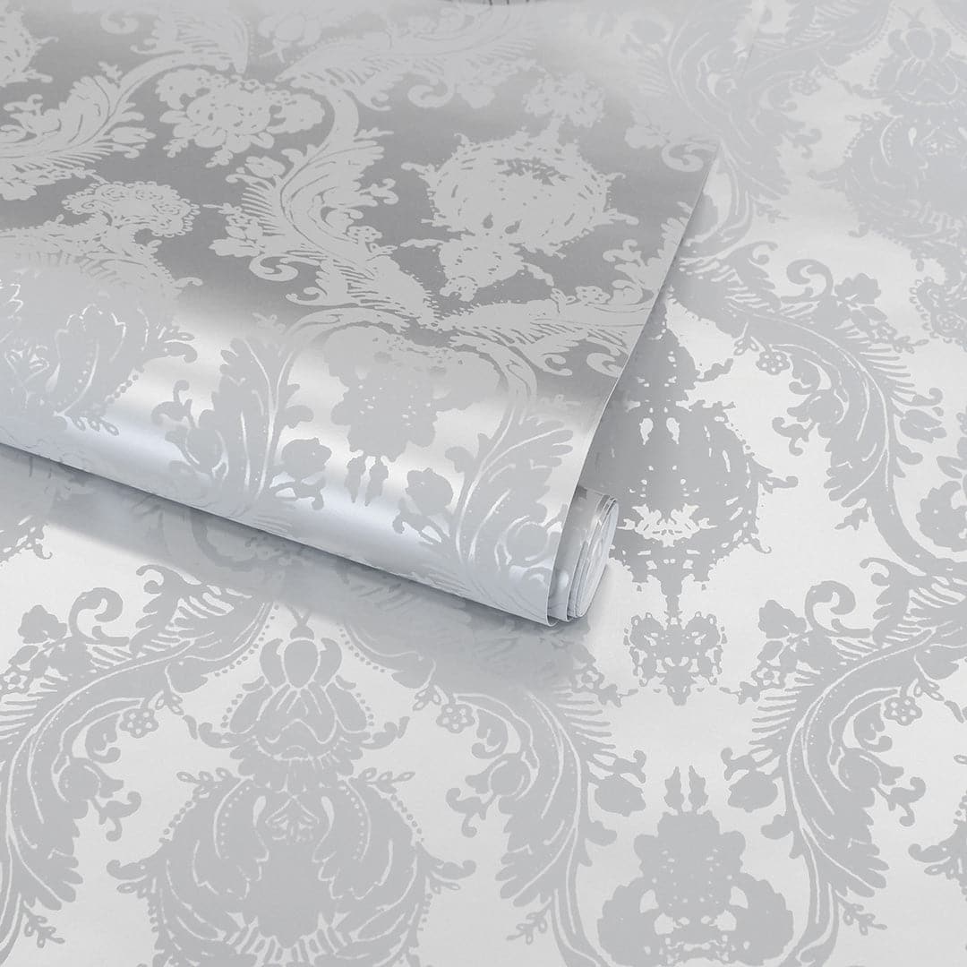 Damsel Peel And Stick Wallpaper-Tempaper & Co.-Tempaper-DA5256-Wall PaperPlatinum-3-France and Son