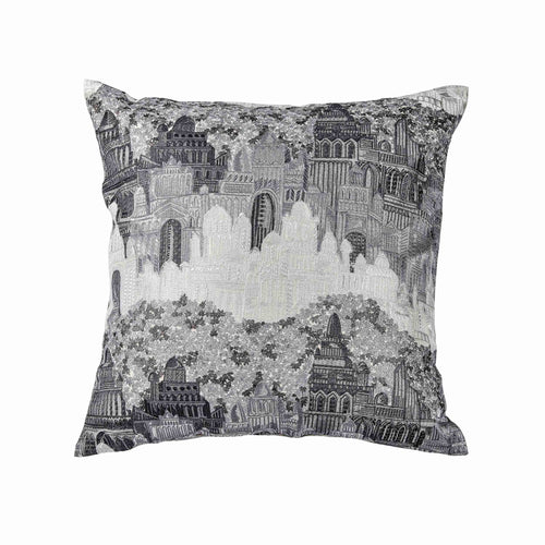 Duomo Pillow-Ann Gish-ANNGISH-PWDM2424-GRY-Bedding-1-France and Son