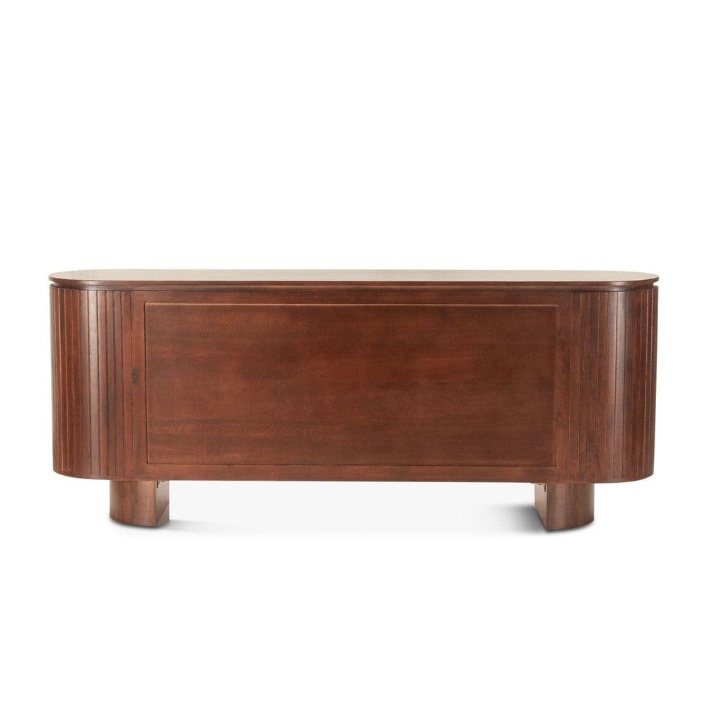 Athena Sideboard in Aged Mahogany-Home Trends & Designs-HOMETD-FAN-SB79AM-Sideboards & Credenzas-2-France and Son