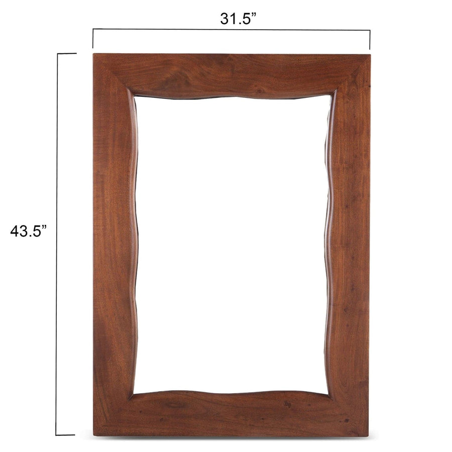 Aspen 43" Mirror Frame Walnut-Home Trends & Designs-HOMETD-FAS-MR43WN-Mirrors-1-France and Son