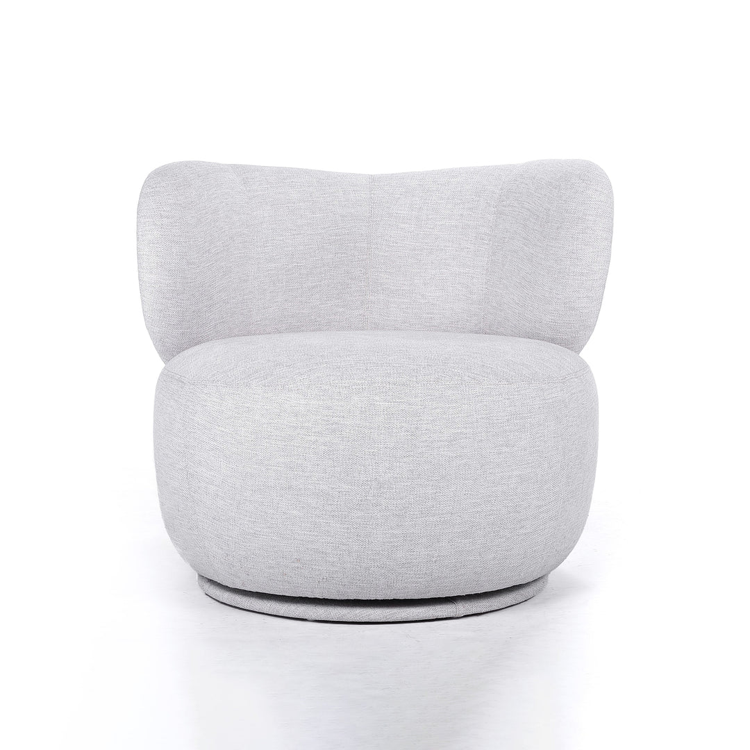Bun Swivel Chair-France & Son-FB7001OWHT-Lounge Chairs-2-France and Son