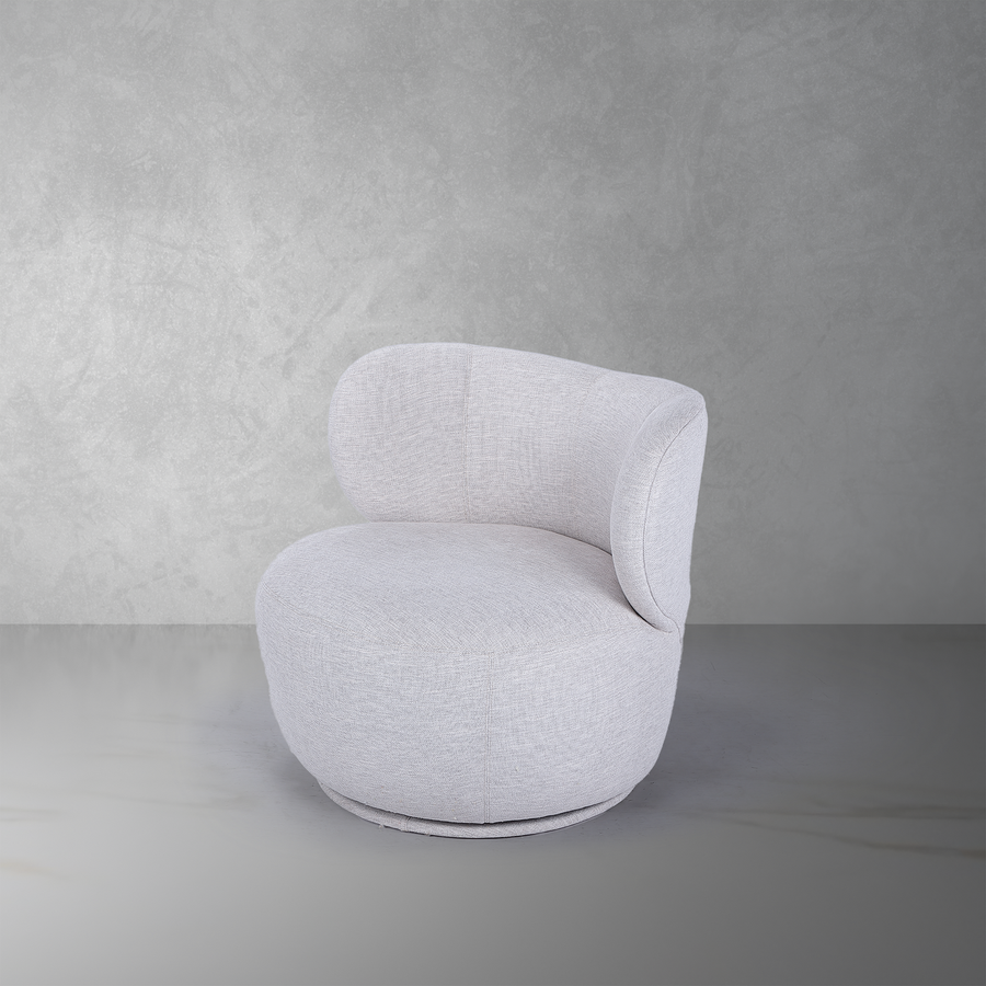 Bun Swivel Chair-France & Son-FB7001OWHT-Lounge Chairs-1-France and Son