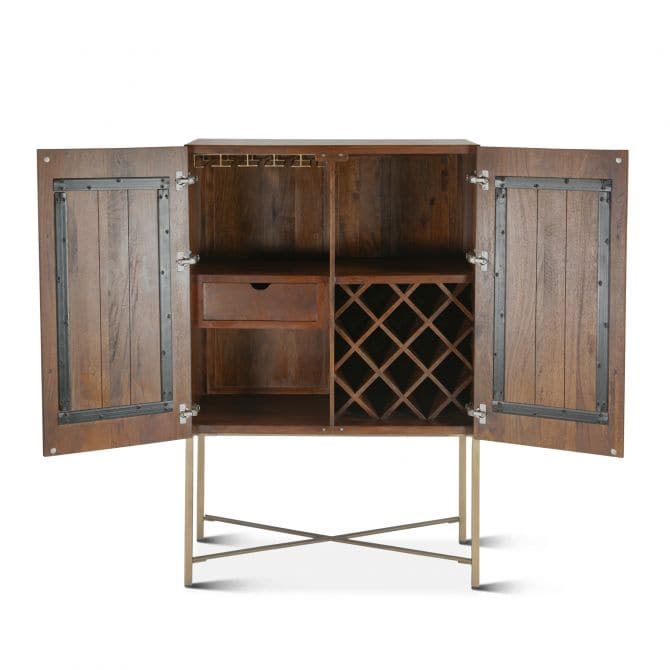 Cosmopolitan Bar Cabinet-Home Trends & Designs-HOMETD-FCS-BARHB-Bookcases & Cabinets-5-France and Son