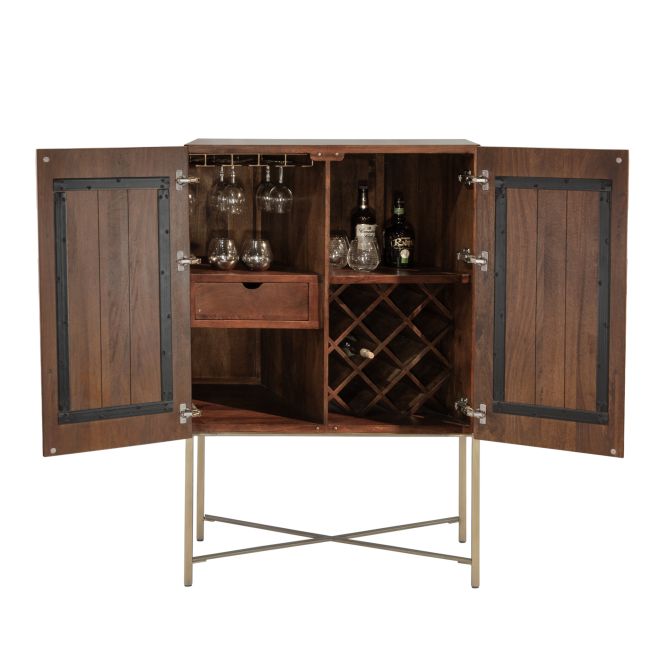 Cosmopolitan Bar Cabinet-Home Trends & Designs-HOMETD-FCS-BARHB-Bookcases & Cabinets-2-France and Son