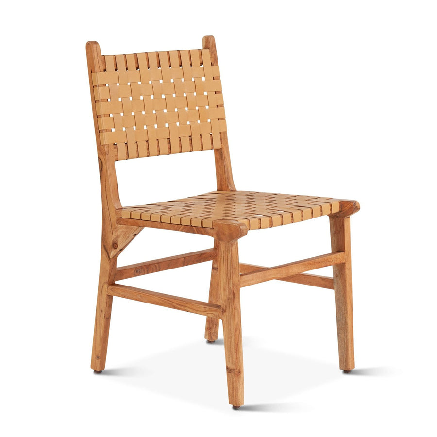 Catania 18" Dining Chair Natural Acacia-Home Trends & Designs-HOMETD-FCT-DC18UNA-Dining Chairs-1-France and Son