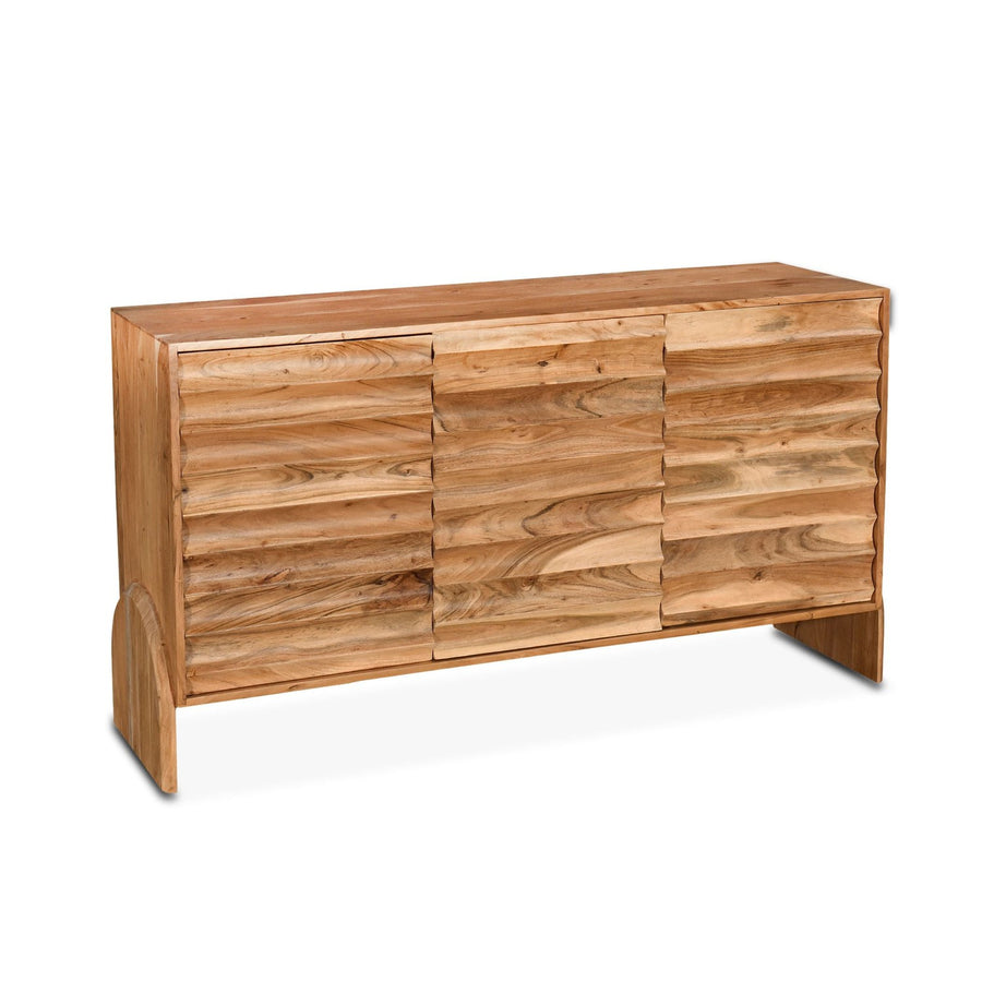 Catania 59" Sideboard Natural Acacia-Home Trends & Designs-HOMETD-FCT-SB59NA-Sideboards & Credenzas-1-France and Son