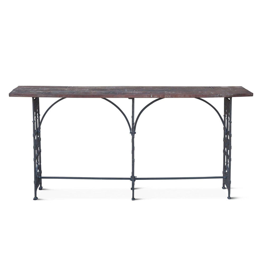 French Market Old World Trestle Console-Home Trends & Designs-HOMETD-FFM-CN62-Console Tables-2-France and Son