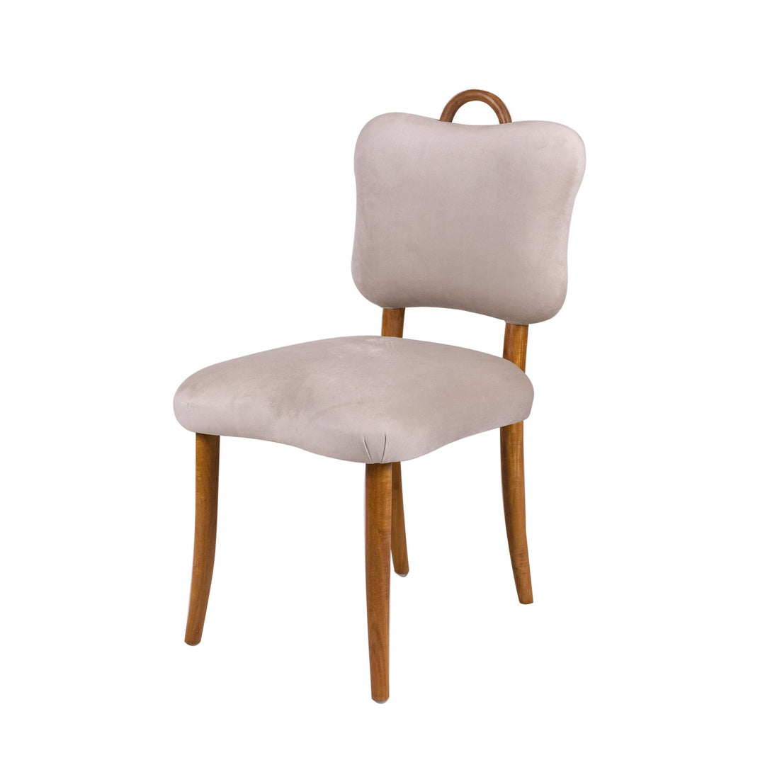 Royere Dining Chair - Velvet (New Version)-France & Son-FL1088H-BGE-NEW-Dining Chairs-2-France and Son
