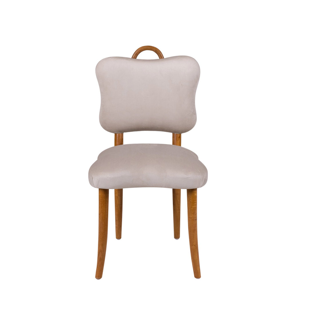 Royere Dining Chair - Velvet (New Version)-France & Son-FL1088H-BGE-NEW-Dining Chairs-8-France and Son