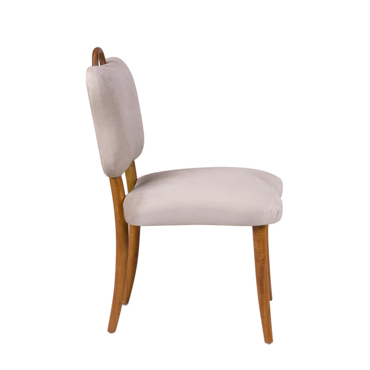 Royere Dining Chair - Velvet (New Version)-France & Son-FL1088H-BGE-NEW-Dining Chairs-6-France and Son