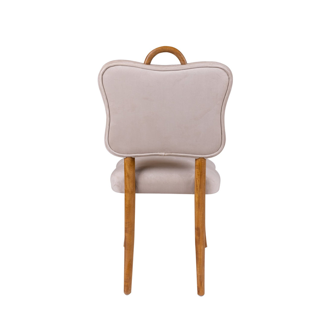 Royere Dining Chair - Velvet (New Version)-France & Son-FL1088H-BGE-NEW-Dining Chairs-7-France and Son