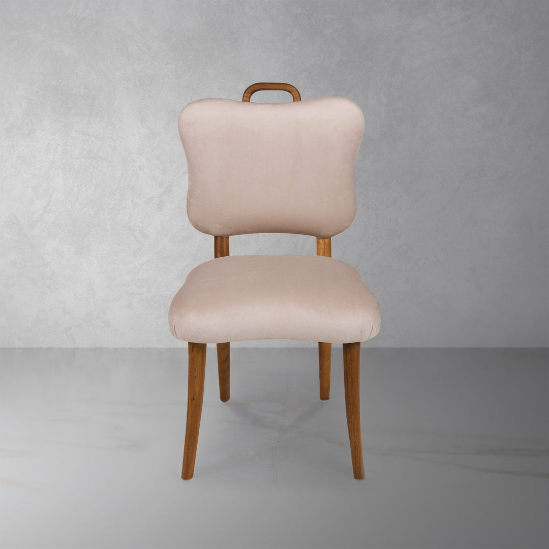 Royere Dining Chair - Velvet (New Version)-France & Son-FL1088H-BGE-NEW-Dining Chairs-1-France and Son