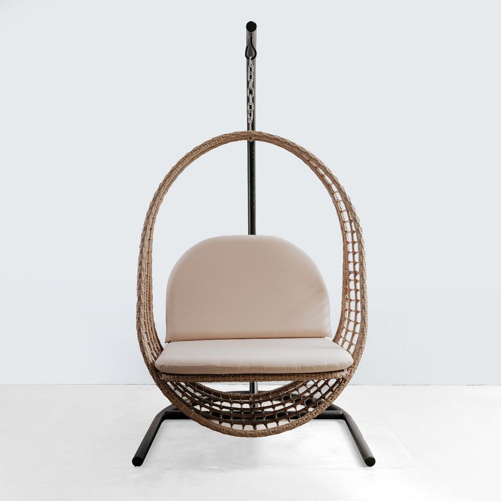 Bohemian Rattan Hanging Chair – France Son - Main Image