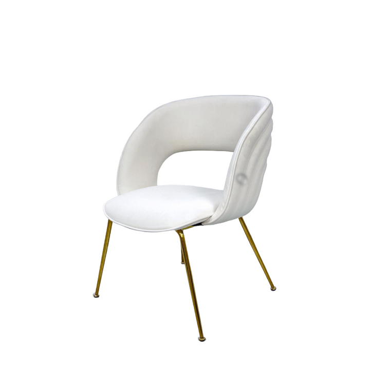 Lorna Dining Chair-France & Son-FMC062BGEGLD-Dining Chairs-1-France and Son