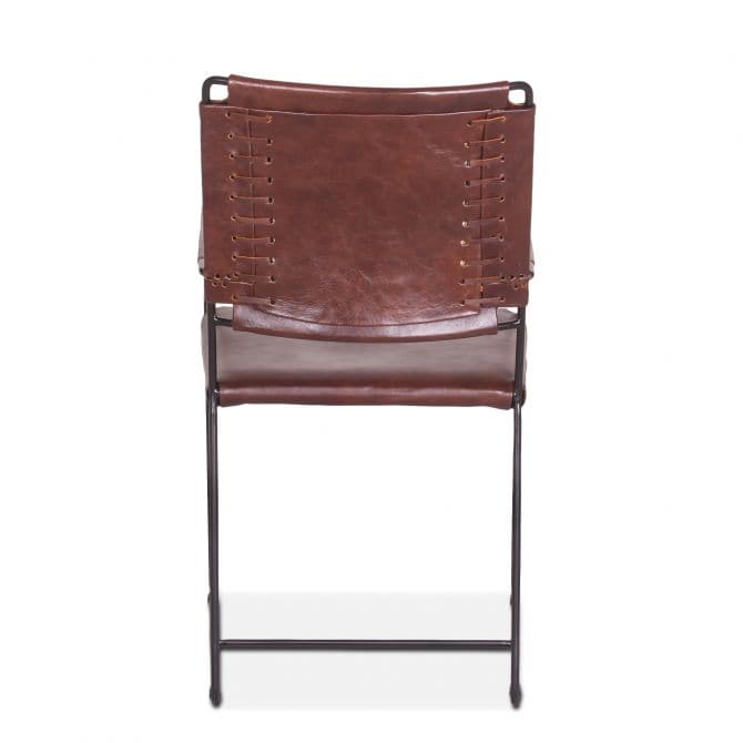 New York 20" Chocolate Leather Dining Room Arm Chair-Home Trends & Designs-HOMETD-FNY-AC18-CH-GG-Dining Chairs-2-France and Son