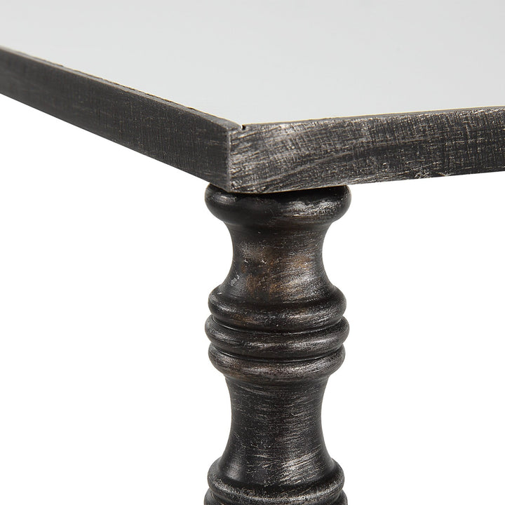Henzler Mirrored Steel Lamp Table-Uttermost-UTTM-22984-Side Tables-5-France and Son