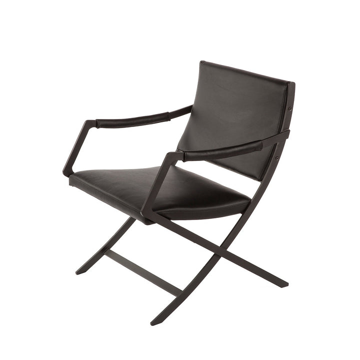 Kern Directors Accent Chair-France & Son-FV361BLK-Lounge ChairsBlack-5-France and Son
