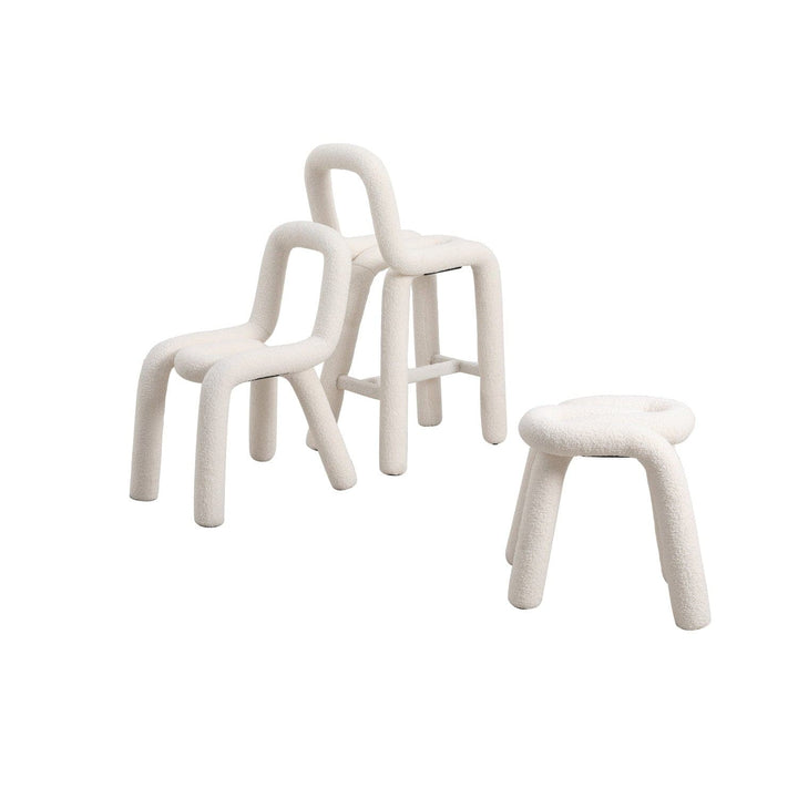 Pipeline Dining Chair-France & Son-FXC1862WHT-Dining Chairs-8-France and Son