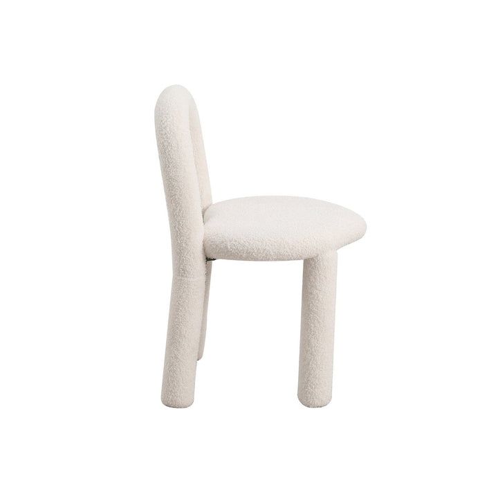Pipeline Heart Dining Chair-France & Son-FXC1883WHT-Dining Chairs-5-France and Son