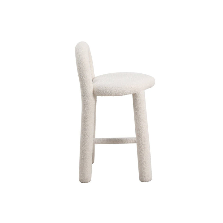 Pipeline Heart Counter Stool-France & Son-FXS1883WHT-Bar Stools-5-France and Son