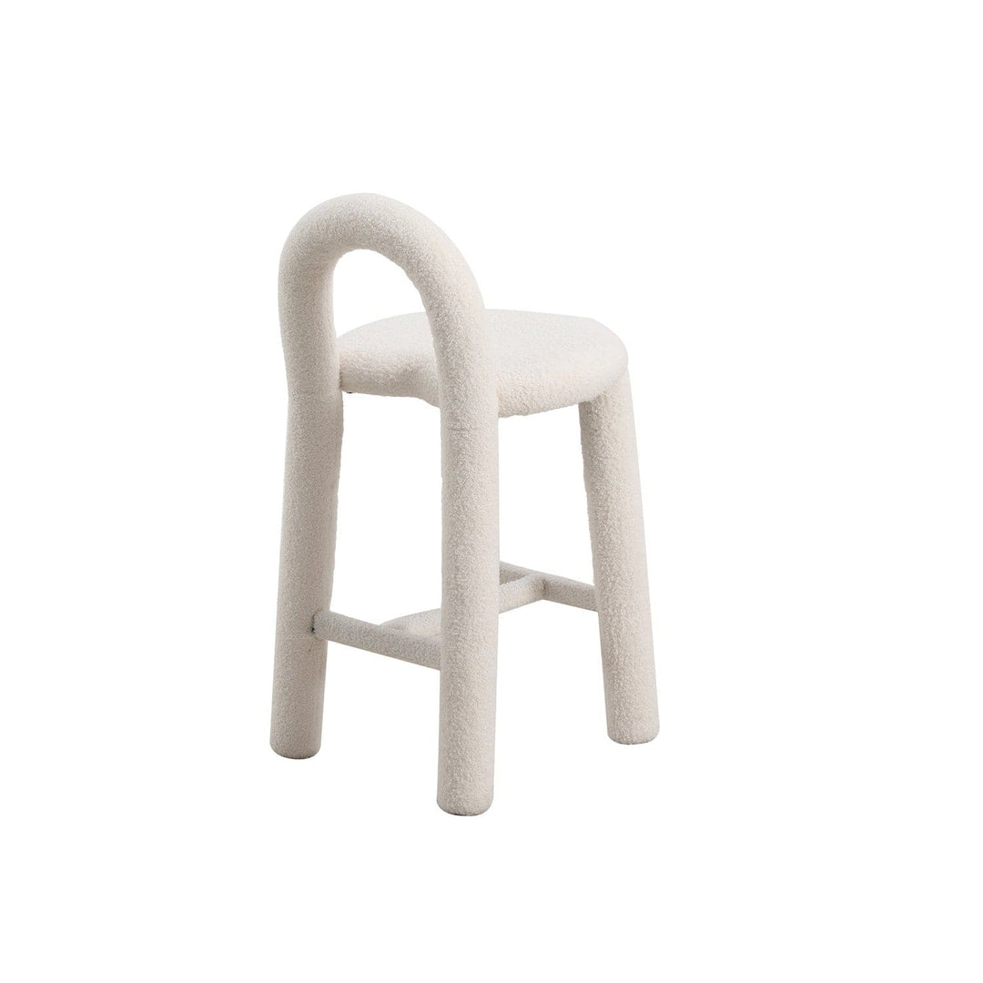 Pipeline Heart Counter Stool-France & Son-FXS1883WHT-Bar Stools-8-France and Son