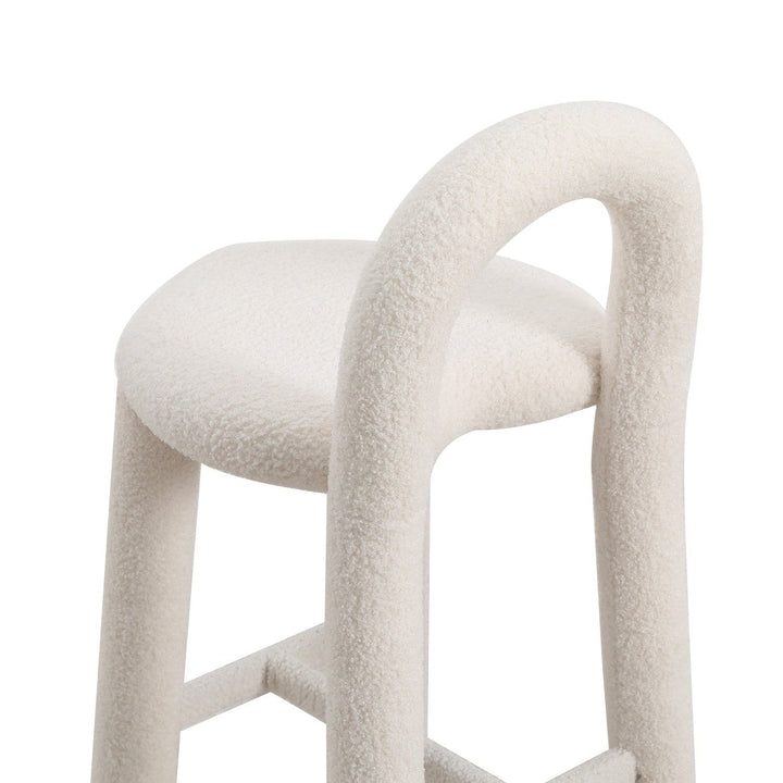 Pipeline Heart Counter Stool-France & Son-FXS1883WHT-Bar Stools-3-France and Son
