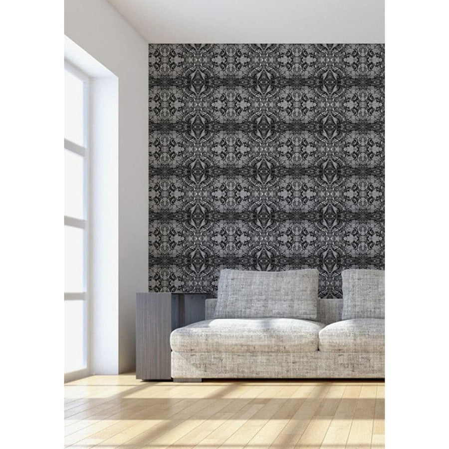 Flicker Wallpaper-Mitchell Black-MITCHB-WCAB408-PM-10-Wall DecorPatterns-Premium Matte Paper-2-France and Son