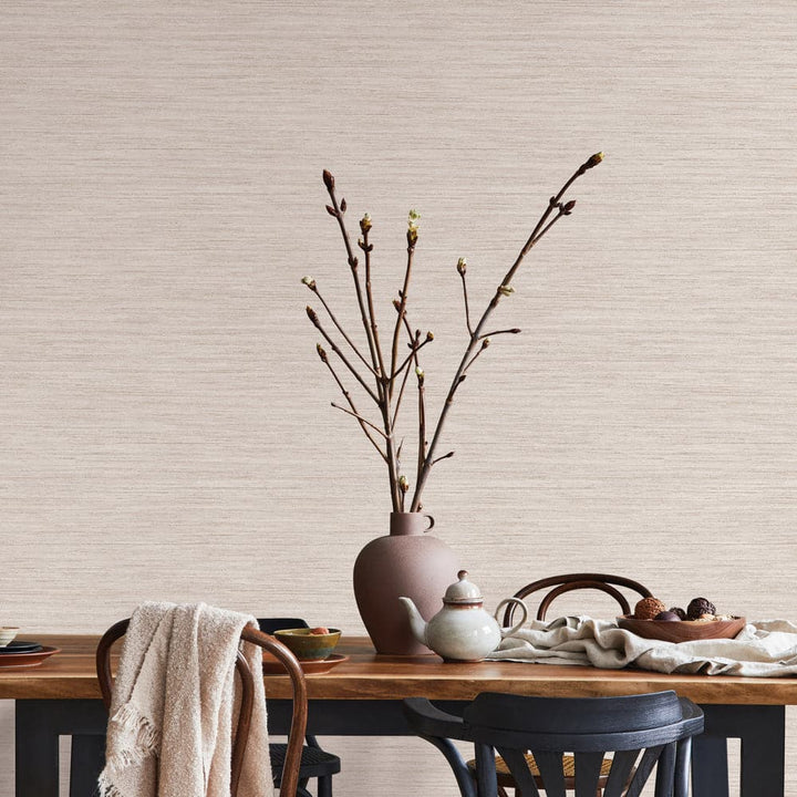 Faux Horizontal Grasscloth Peel And Stick Wallpaper-Tempaper & Co.-Tempaper-HG5225-Wall PaperEcru-49-France and Son