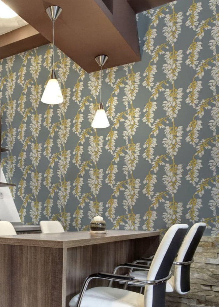 Heart Breaker Wallpaper-Mitchell Black-MITCHB-WC379-4-PM-10-Wall DecorPatterns Dusty Yellow-Premium Matte Paper-22-France and Son
