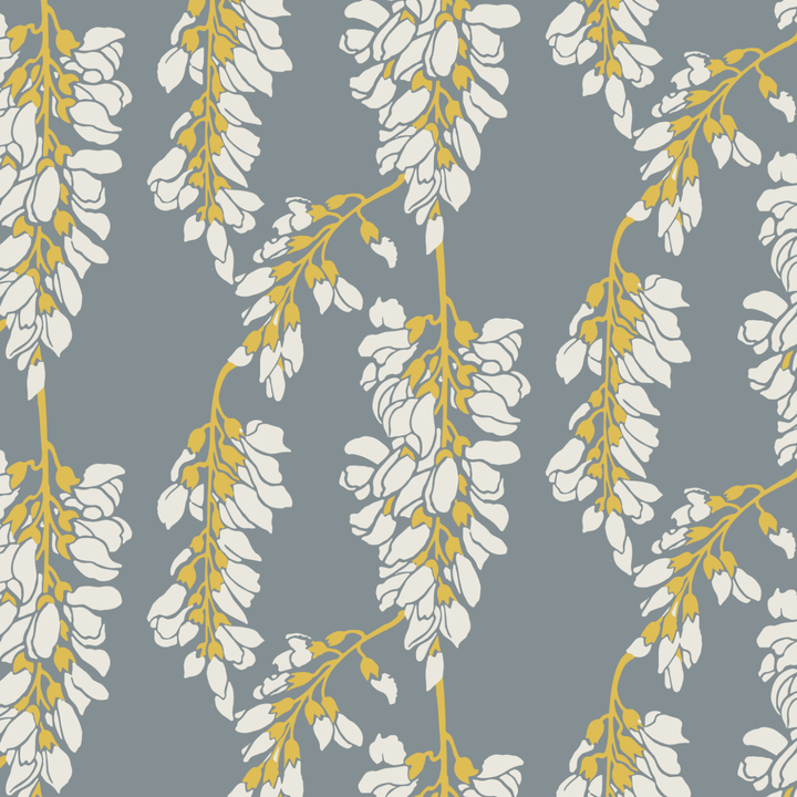 Heart Breaker Wallpaper-Mitchell Black-MITCHB-WC379-4-PM-10-Wall DecorPatterns Dusty Yellow-Premium Matte Paper-21-France and Son