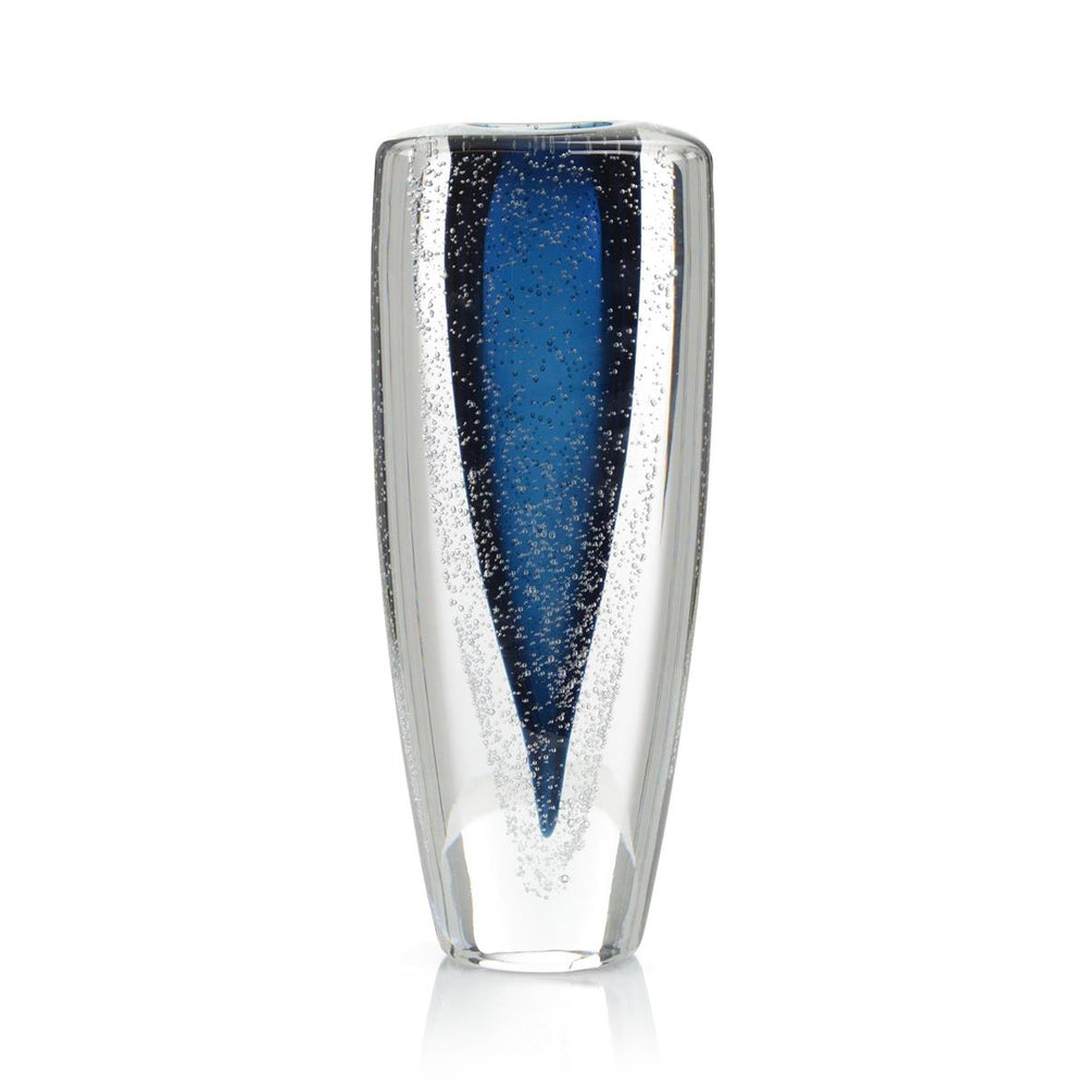 Sapphire Blue Handblown Glass Vase-John Richard-JR-JRA-13363-VasesLarge-2-France and Son
